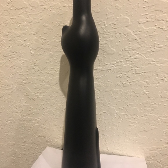 SOLD BLACK CAT Glass Bottle/Vase 500ml 13" Germany - Picture 5 of 6